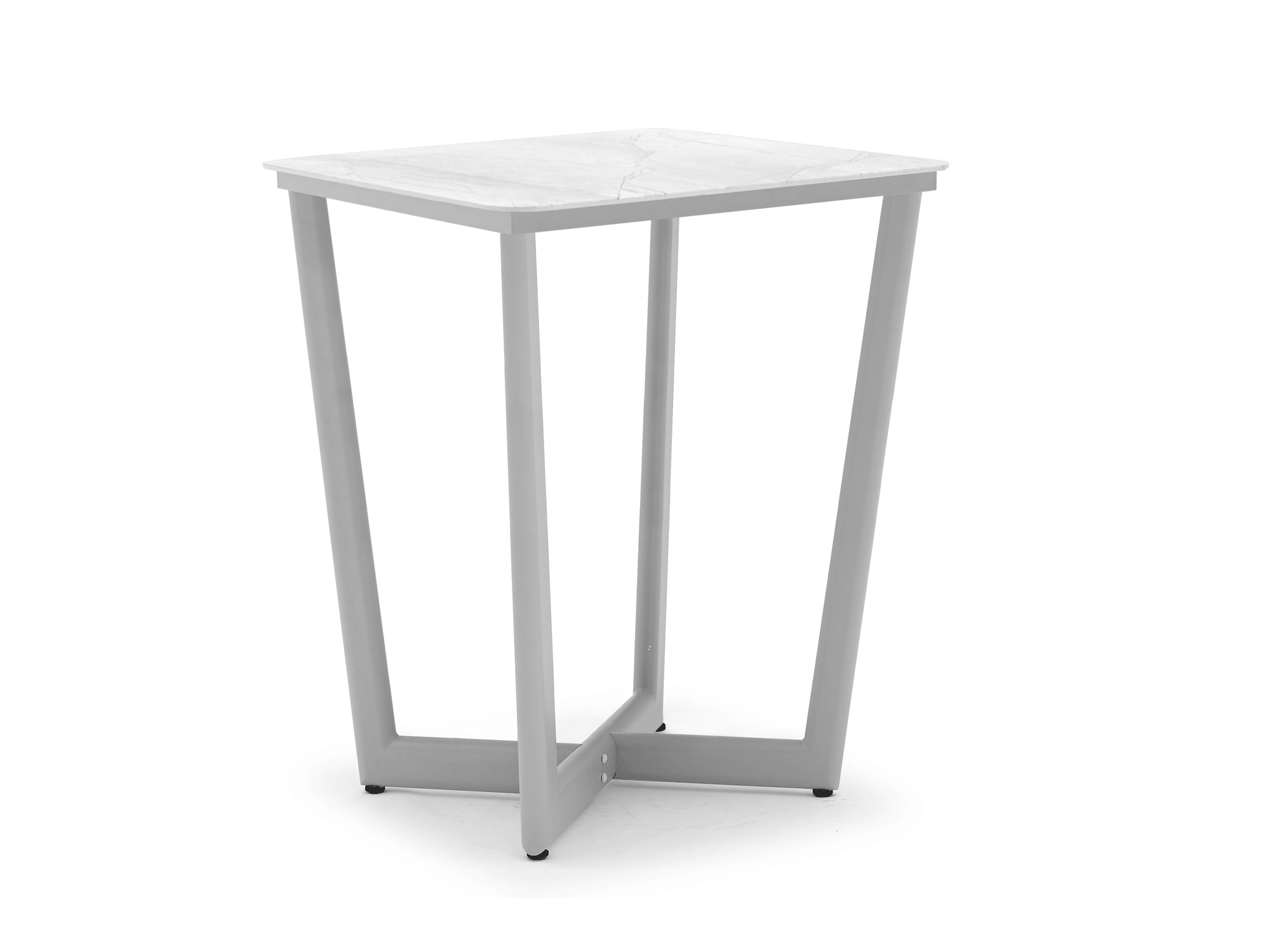 Amberly Square Counter Table in Light Grey - Euro Living Furniture